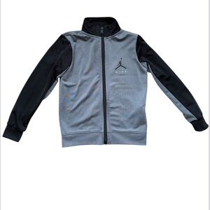 Kids Jordan Black and Gray Athletic Jacket 4T